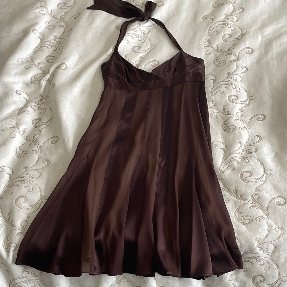BCBGMaxAzria Brown Mini Dress